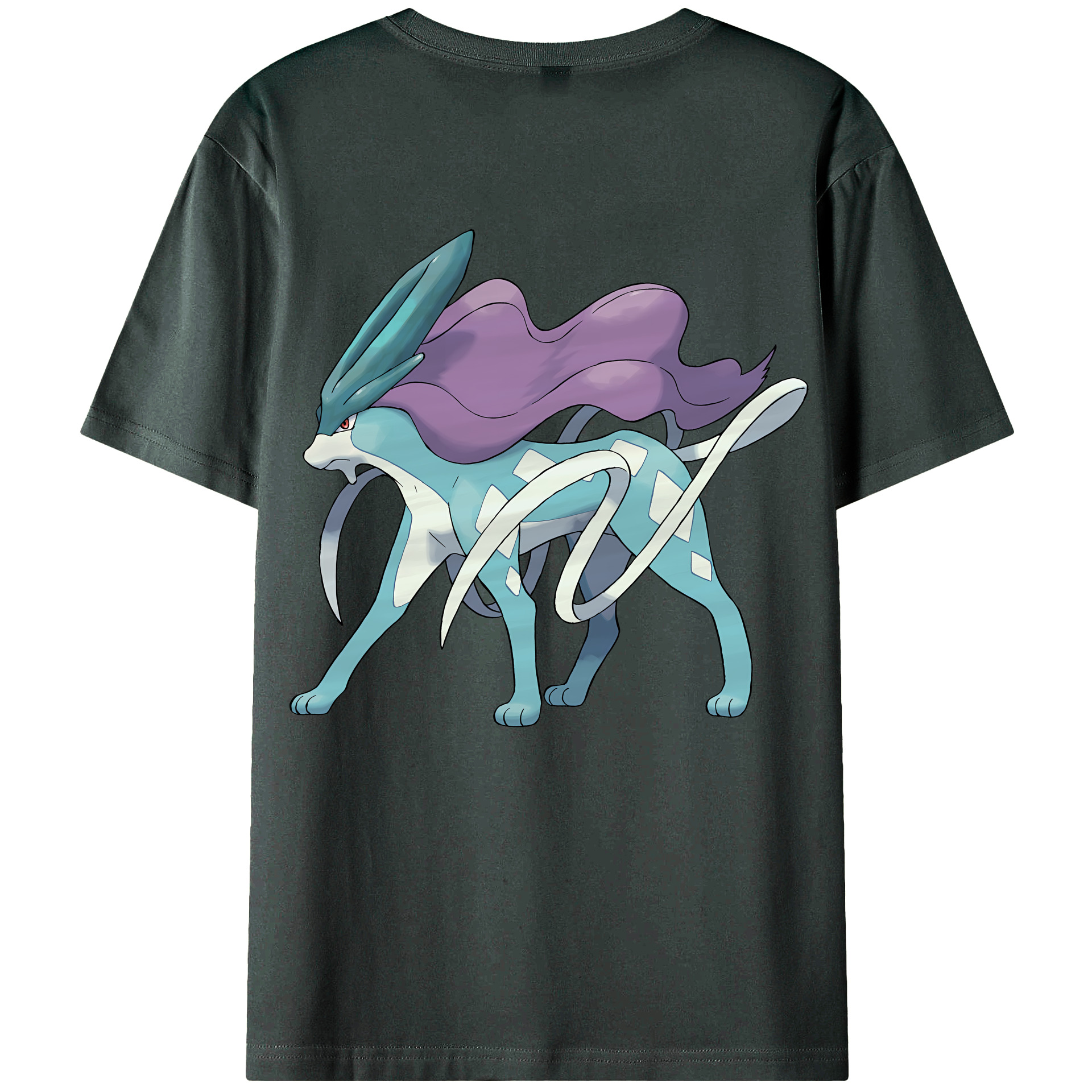 （画像用） ポケットモンスター Pokémon 綿100％ メンズ半袖Tシャツ（バックプリント） 通気性